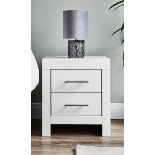 RRP £79.00 - Dakota 2 Drawer Bedside Cabinet