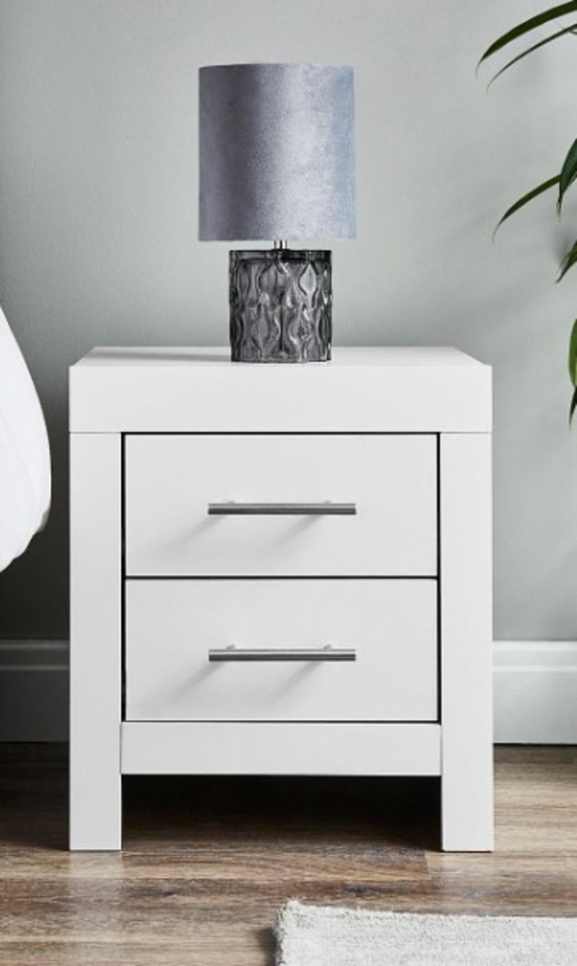 RRP £79.00 - Dakota 2 Drawer Bedside Cabinet