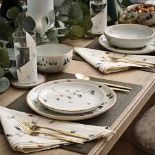 RRP £35 - Holly And Stars 12 Piece Dinner Set LP552401