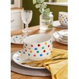 RRP £40 - Julipa Polka Dot 12 Piece Dinner Set LS2183