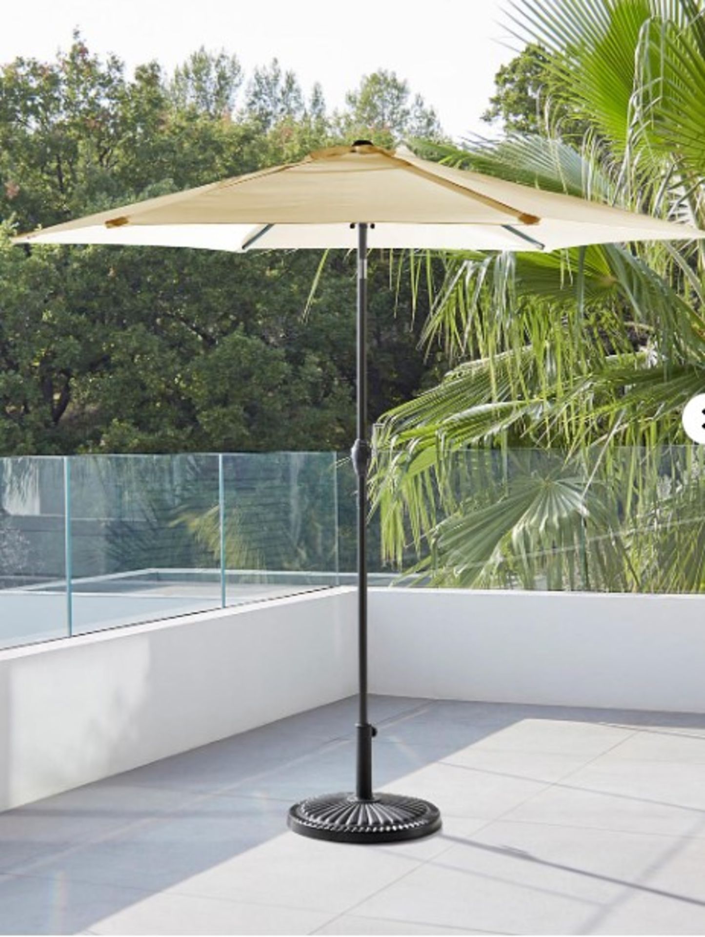 RRP £75.00 - Solana Garden Parasol - 2.5m