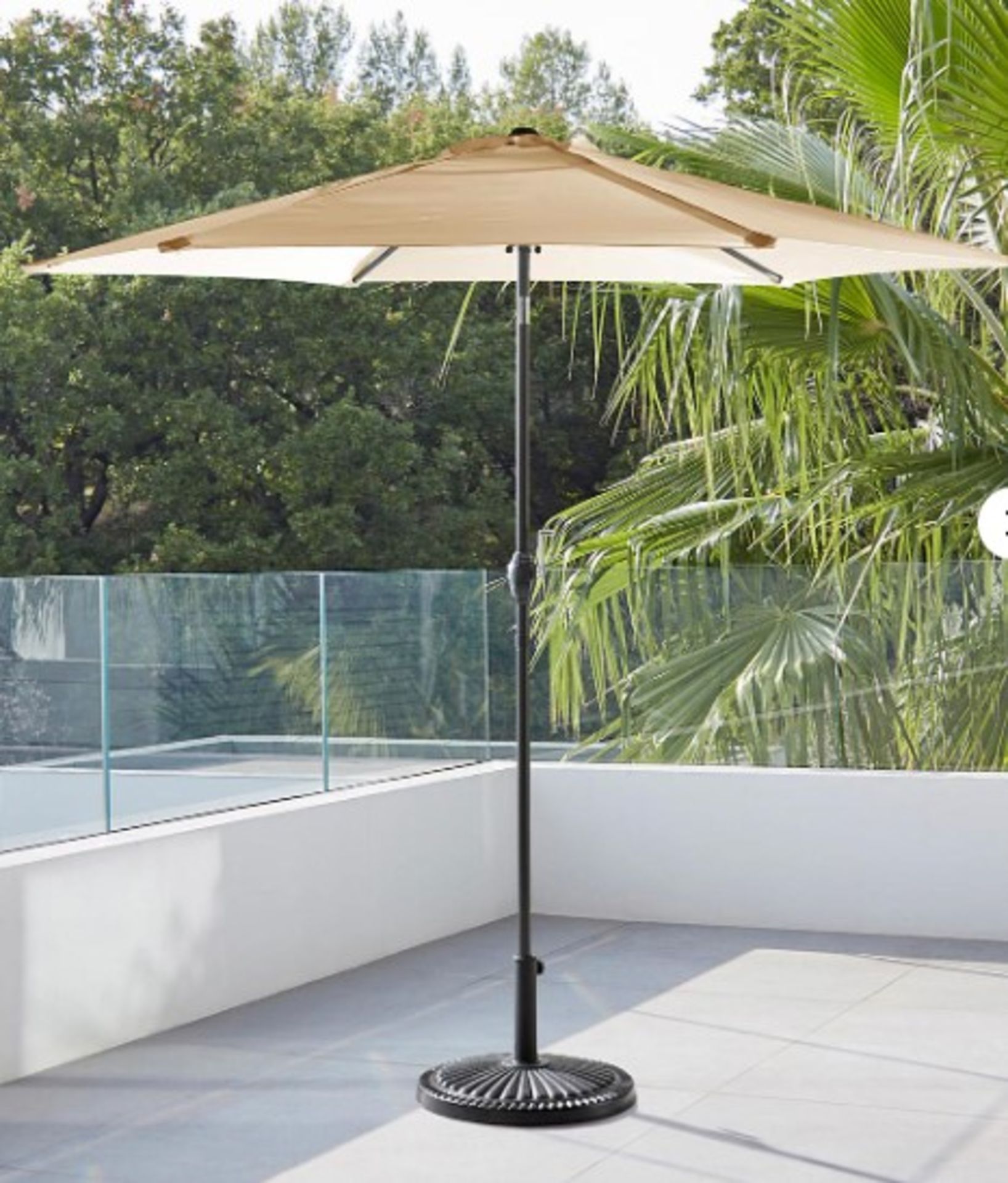 RRP £75.00 - Solana Garden Parasol - 2.5m