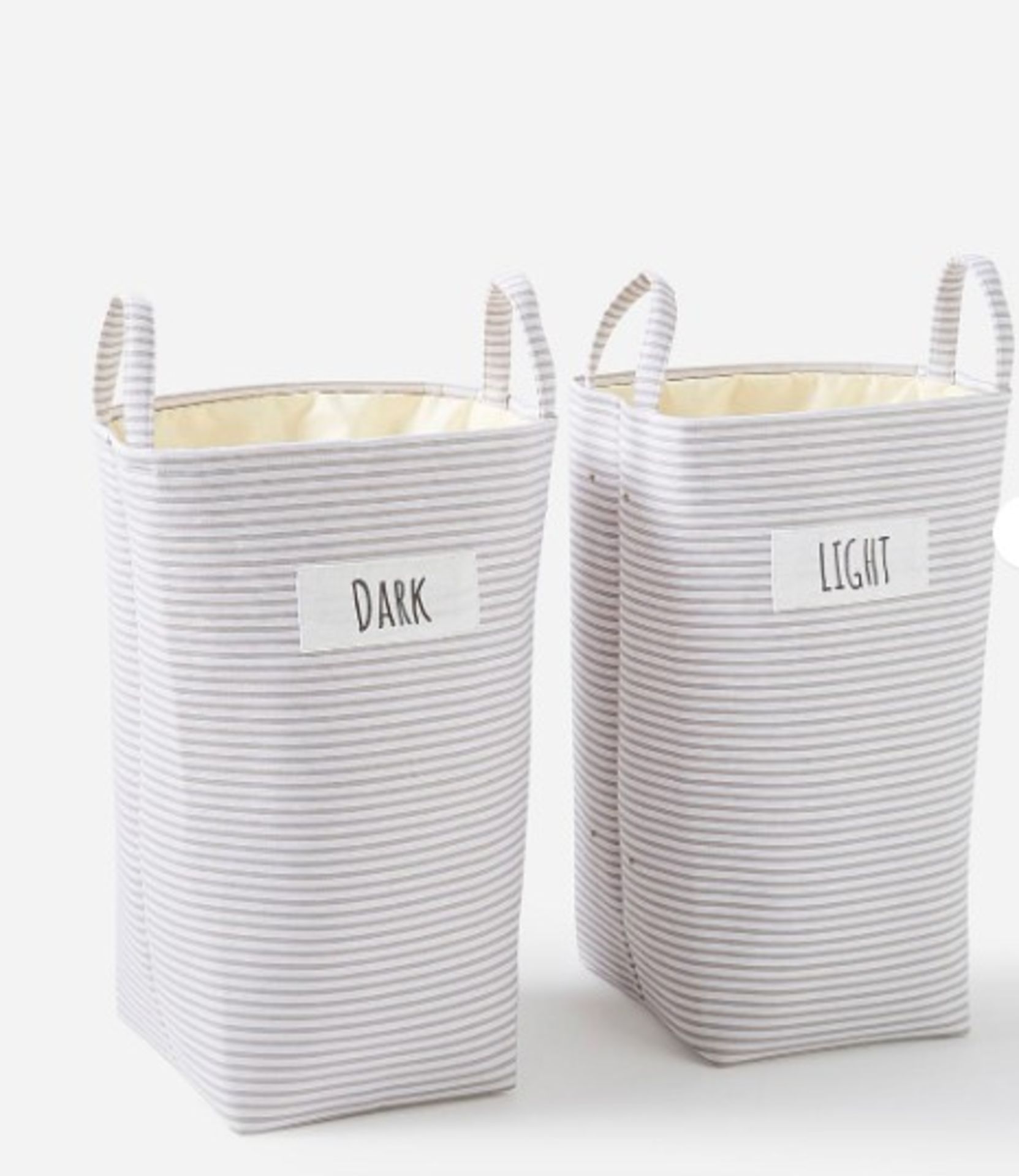 RRP £26.00 - Stripe Laundry Bag Sorter