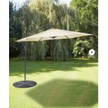 RRP £109.00 - Cream Elton 3m Cantilever Garden Parasol