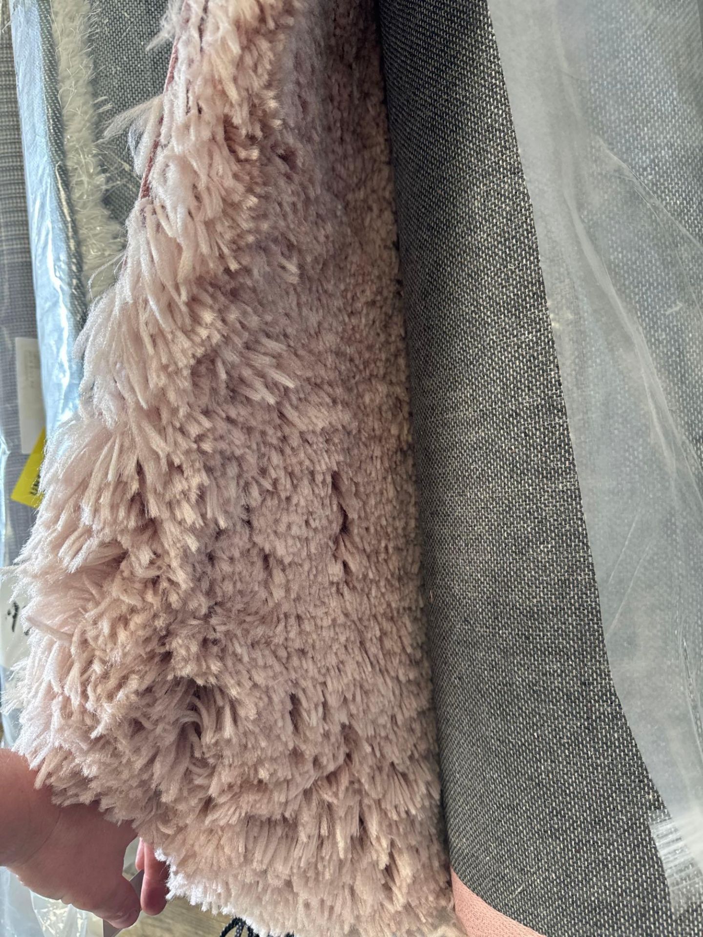 RRP £98.00 - Plush Shaggy Rug Pink/Blush 120cm x 170cm