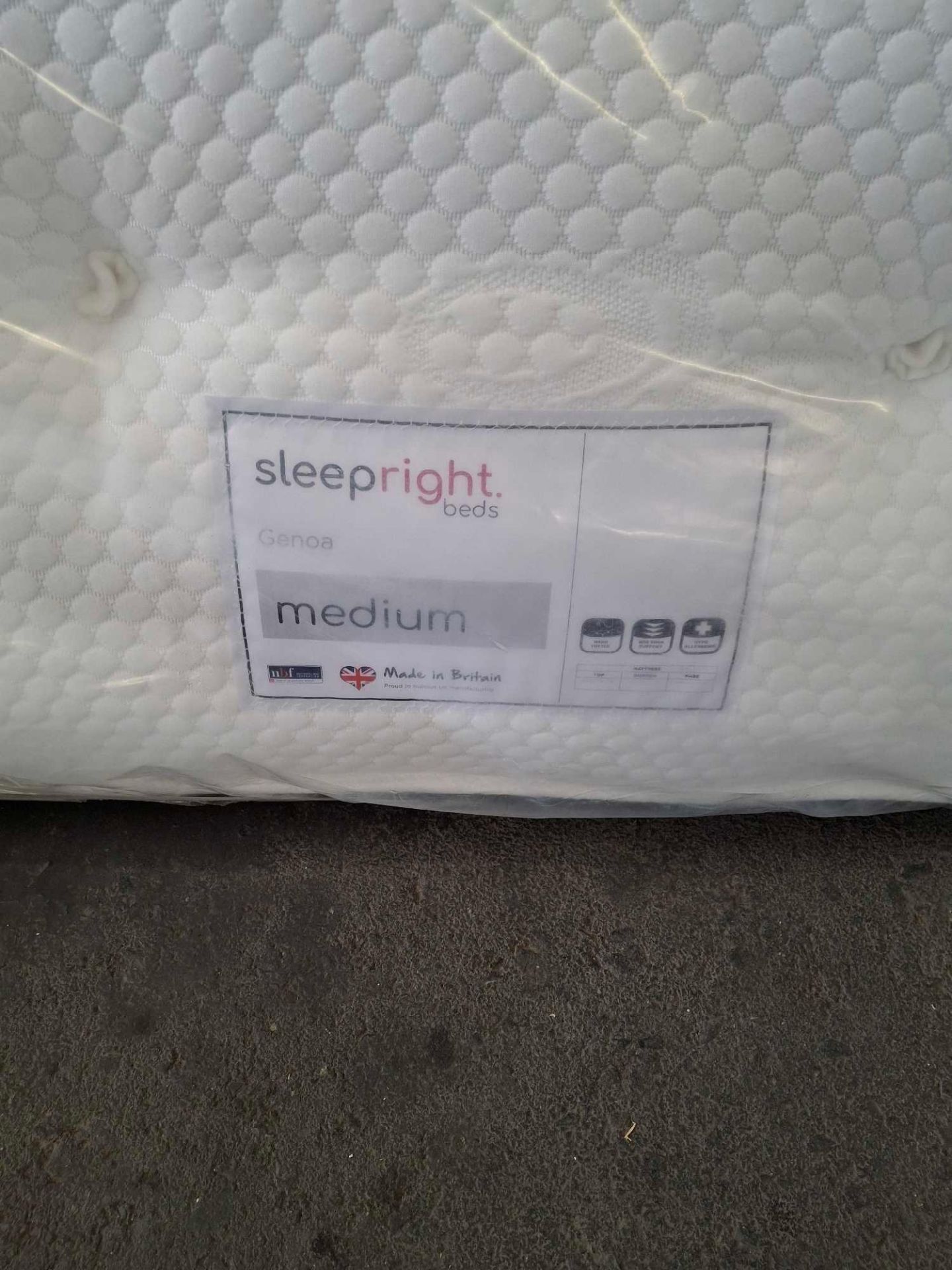 Sleepright.Beds 4 Foot 6 Double Mattress Firmness Medium - Image 2 of 4