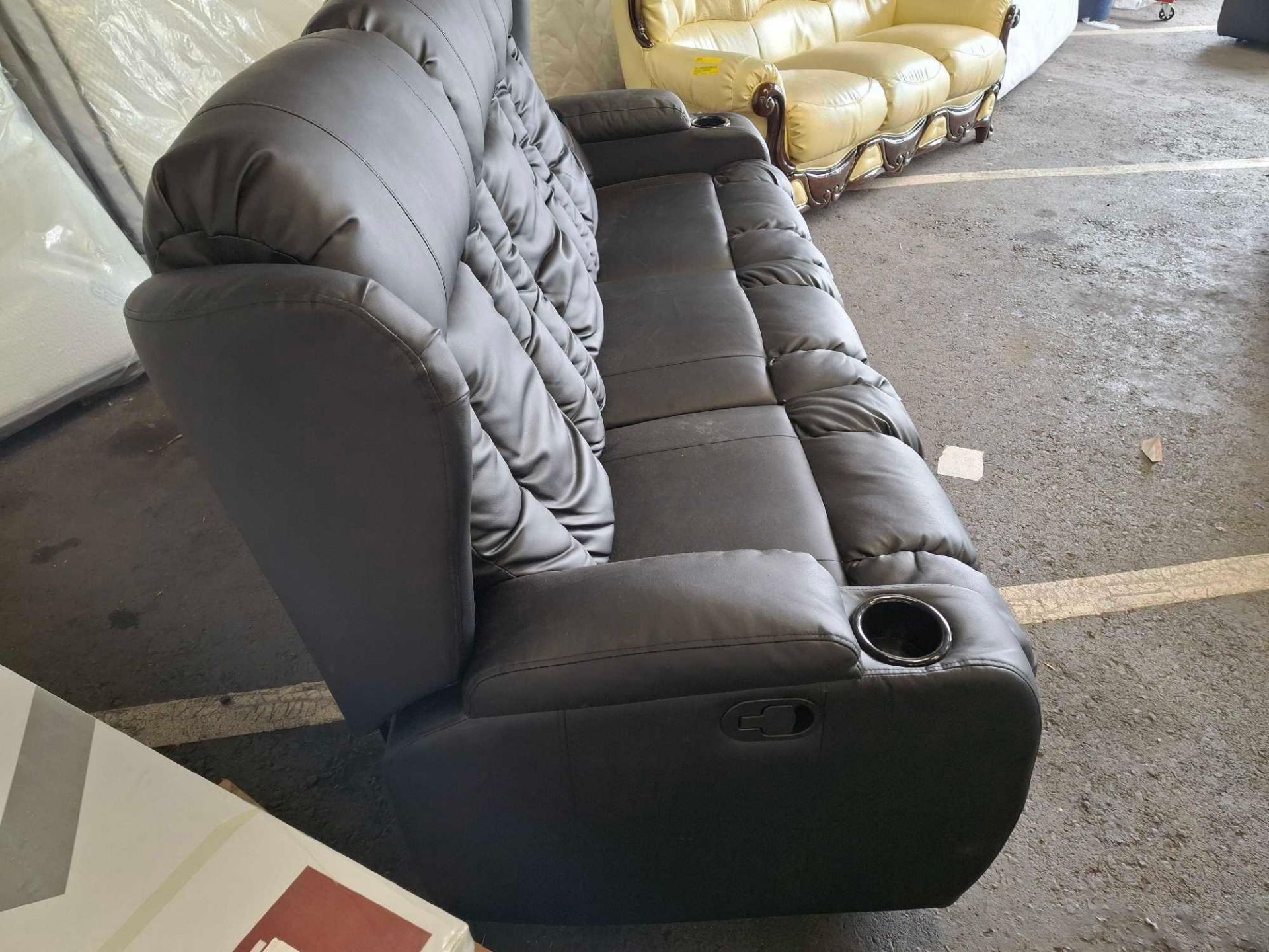 Deneishia 3 Seater Upholstered Sofa Should Recline but isn't working. - Image 4 of 4