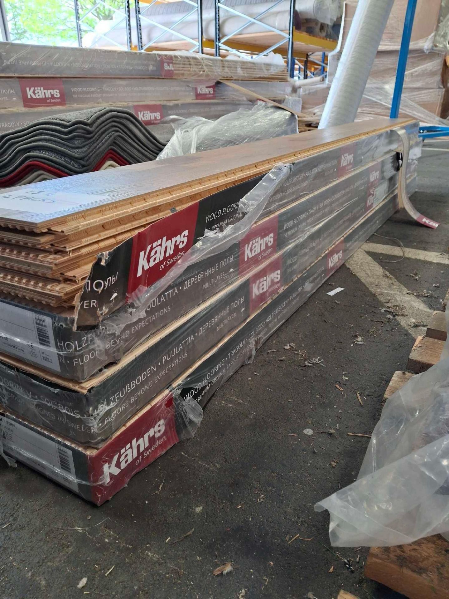 4 Packs of KÃ¤hrs Wood Flooring Stone 3 Strip Oiled Oak 2423mm x 200mm x 13mm Per Plank 6 Per Pack - Image 4 of 4