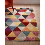 RRP £66.00 - Mika Abstract Woven Rug Multi 120cm x 170cm