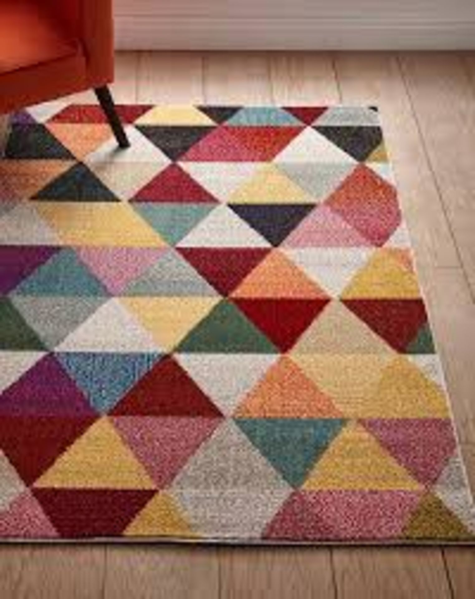 RRP £66.00 - Mika Abstract Woven Rug Multi 120cm x 170cm