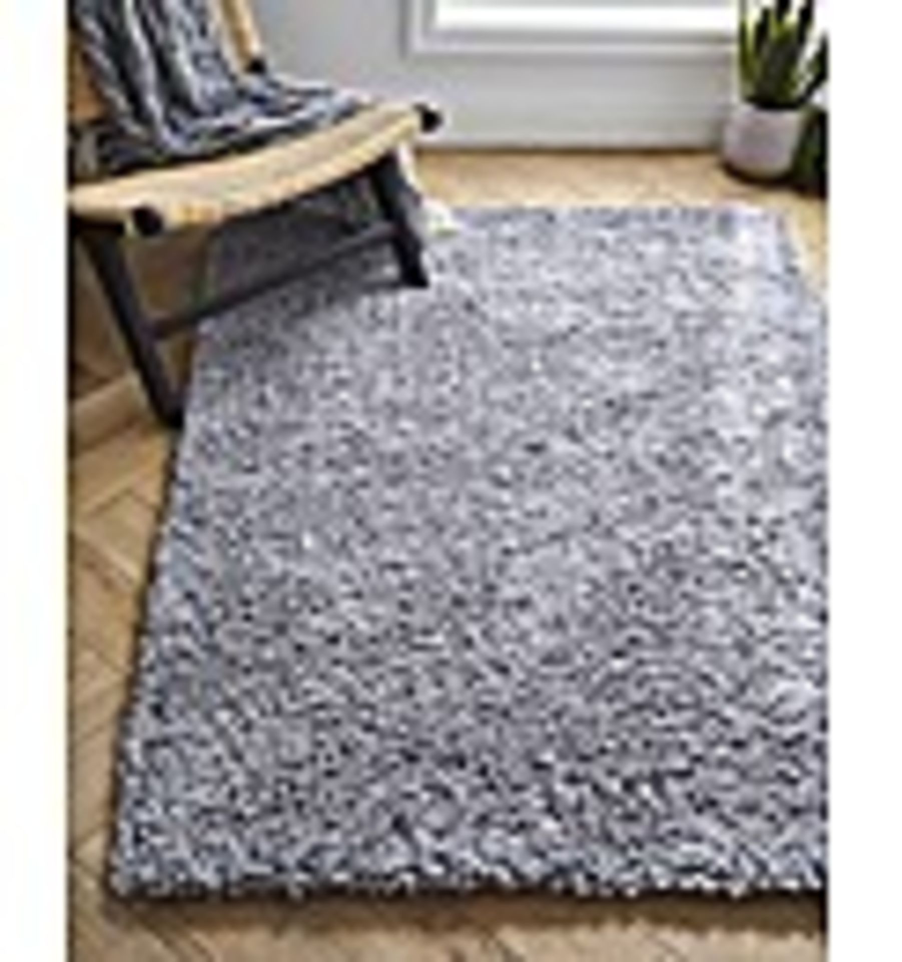 RRP £160.00 - TEDDY BOUCLE RUG IN GREY 160cm x 230cm