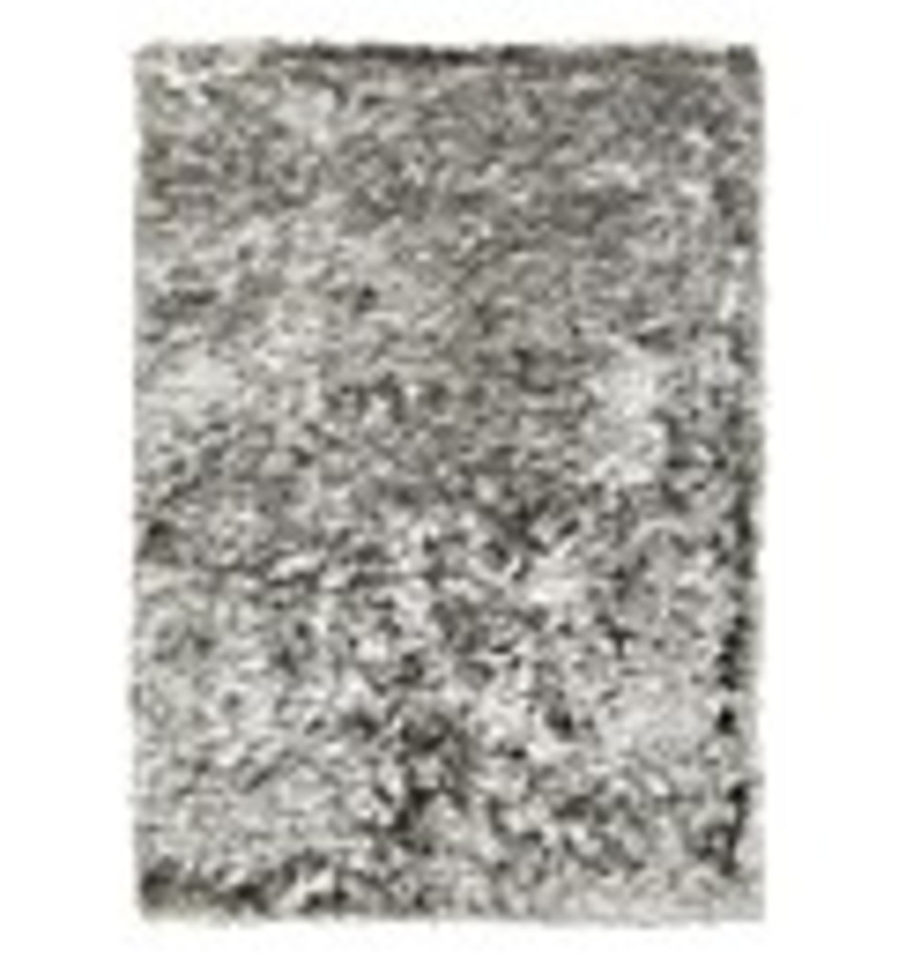 RRP £36.00 - SHIMMER SHAGGY RUG SILVER 60X120 OB434