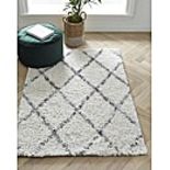 RRP £92.00 - Berber Shaggy Rug Natural 120 x 170cm