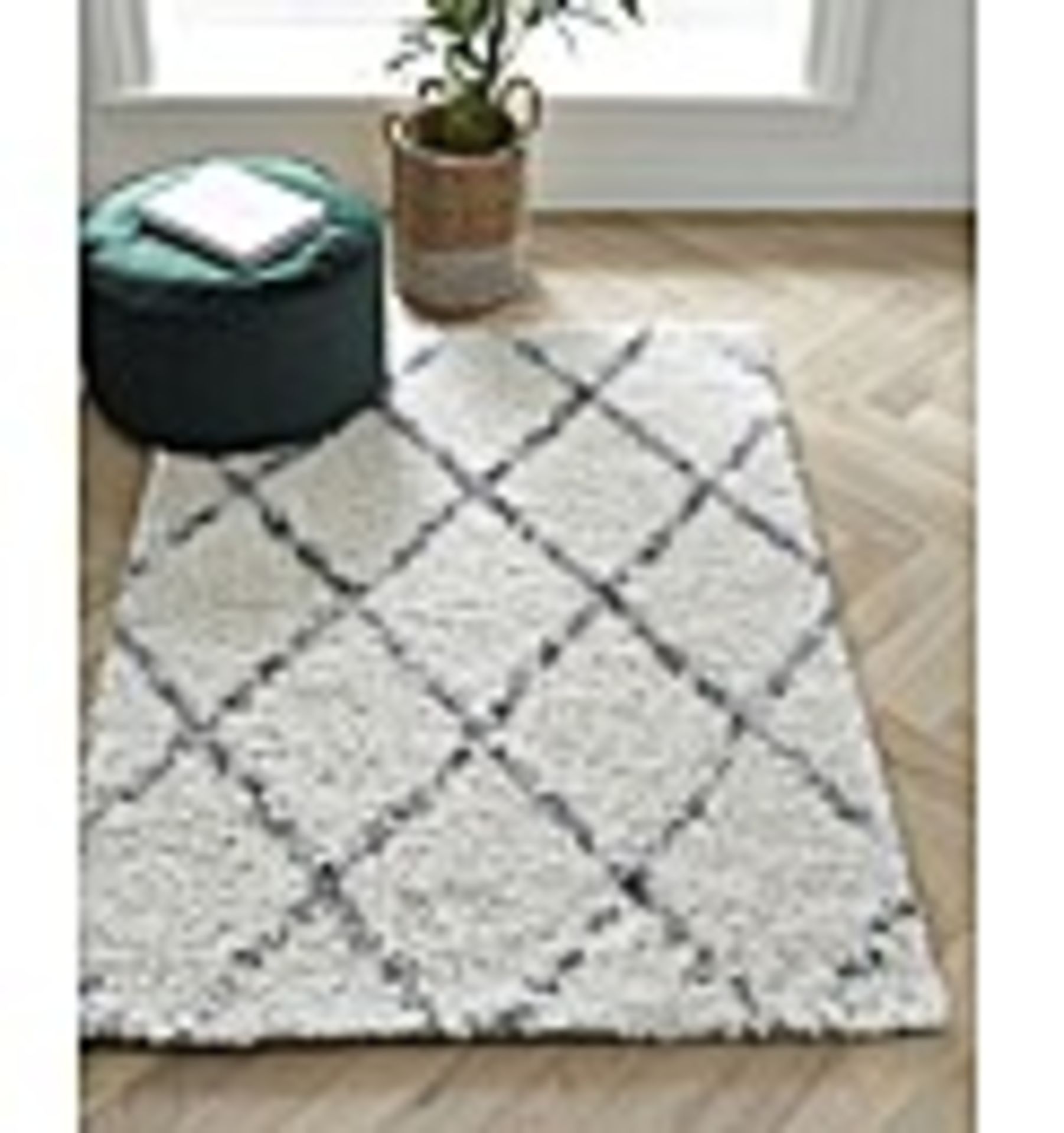 RRP £164.00 - Berber Shaggy Rug Natural 160cm x 230cm