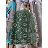 Savanah Fringe Rug Colour Forest Green 120cm X 170cm