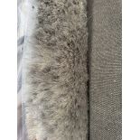 RRP £103.00 - SHIMMER SHAGGY RUG SILVER 120X170 OB434