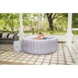 RRP £529.99 - Lay-Z-Spa Cancun Hot Tub, 120 AirJet Rattan Design Inflatable Spa with Freeze Shield