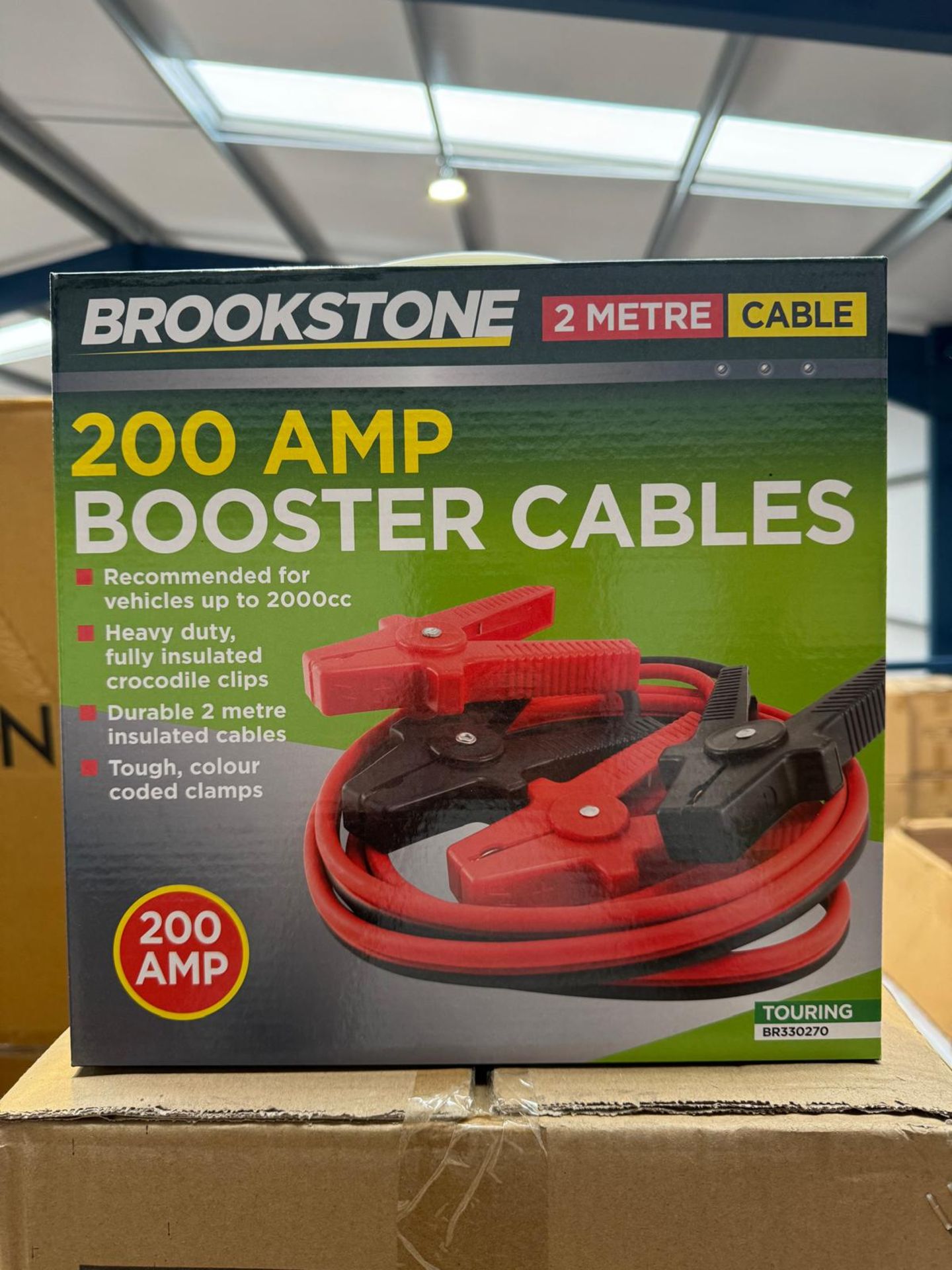 RRP £11 - NEW BROOKSTONE 200AMP BOOSTER CABLES