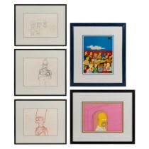 The Simpsons Animation Art Assortment