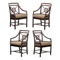 McGuire Bullseye Rattan Chair Collection