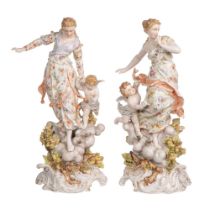 Volkstedt Richard Eckert Co. Porcelain Statues