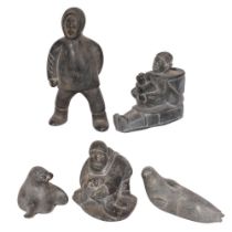 Inuit Carved Figurine Assortment