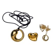 Elsa Peretti for Tiffany & Co 18k Yellow Gold Jewelry Assortment