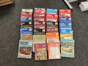 COLLECTION OF HAYNES MANUALS AND OTHER MANUALS