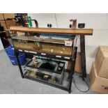 Used Aquarium approx 48"x13"x24" w/ Sump Filter Tank and Rack