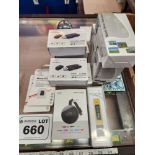 Lot of Assorted Electronics includes Phone Telescope, Micro SD cards, Screen Caster etc.