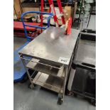 Rolling Metal Shop Cart