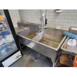 Stainless Steel Double Sink approx. 81"x30"