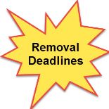 Note Short Removal Deadlines
