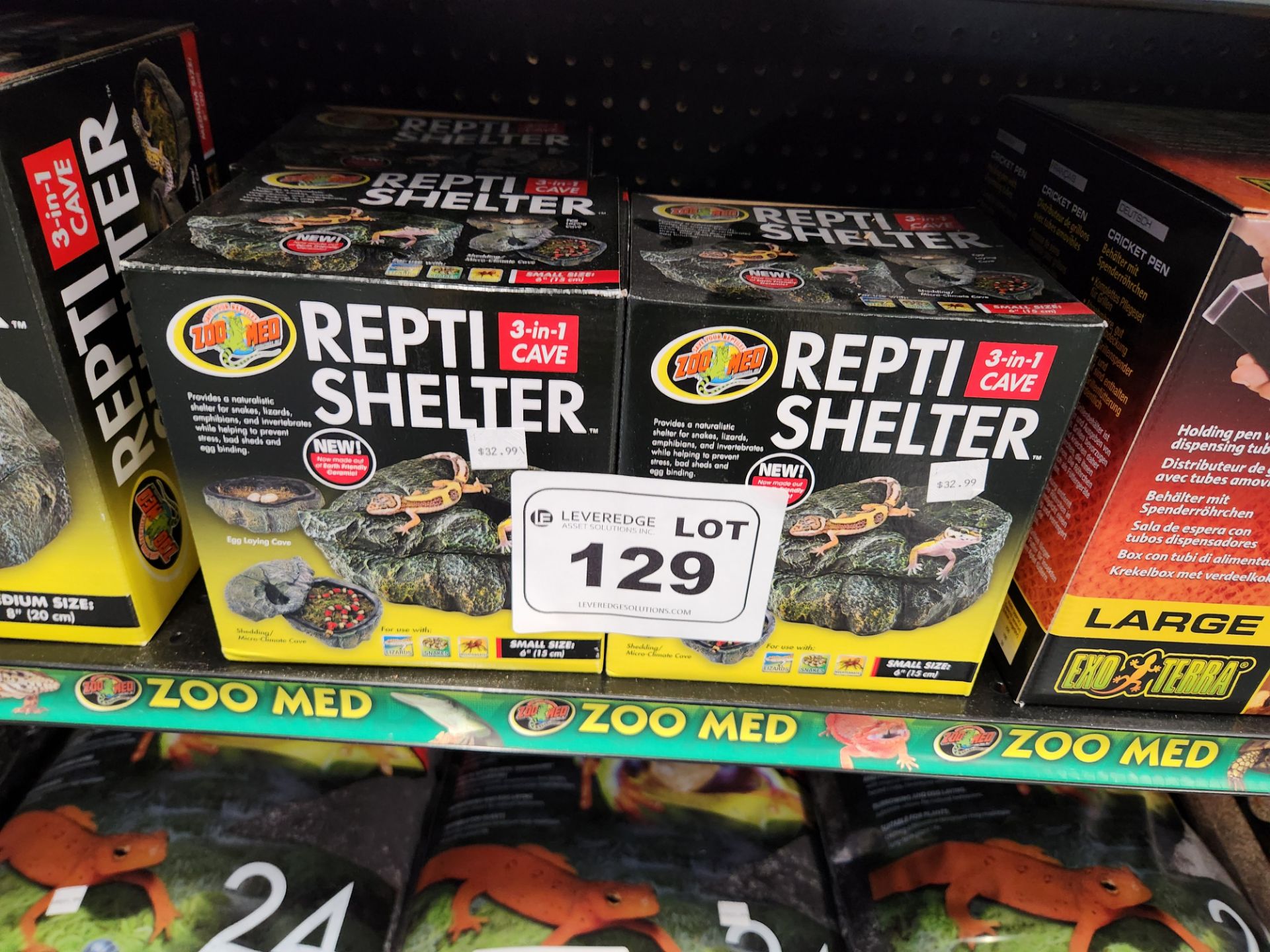 Lot of (3) ZooMed Repti Shelters Small 6"