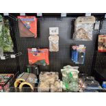 Lot of Misc Repti Hammocks, leaf litter, filters, moss, spray bottles, turtle shelters