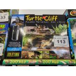 ExoTerra Turtle Cliff Aquatic Terrarium, Filter + Rock