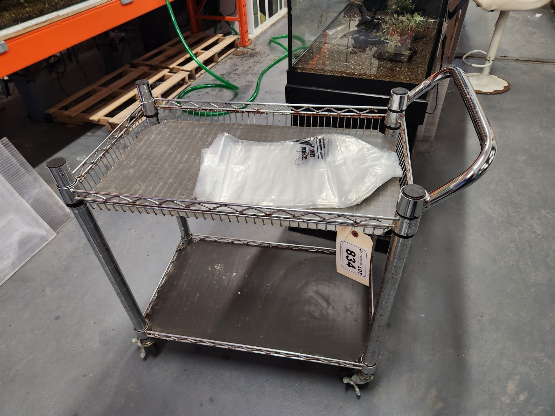 Rolling Wire Shop Cart