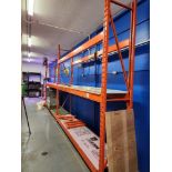 2 Running Sections of Warehouse Racking - 10' beams, 10' uprights, 24" depth (Can't be removed until