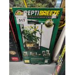 ZooMed ReptiBreeze Open Air Black Aluminum Screen Cage Medium