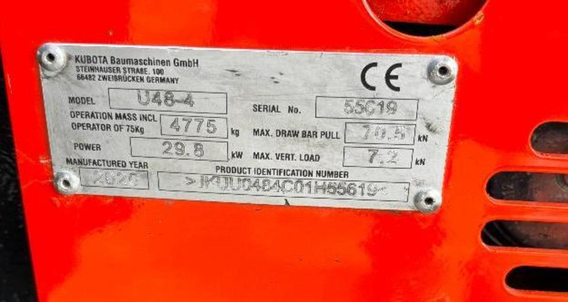 2020 Kubota U48-4 - Image 10 of 64