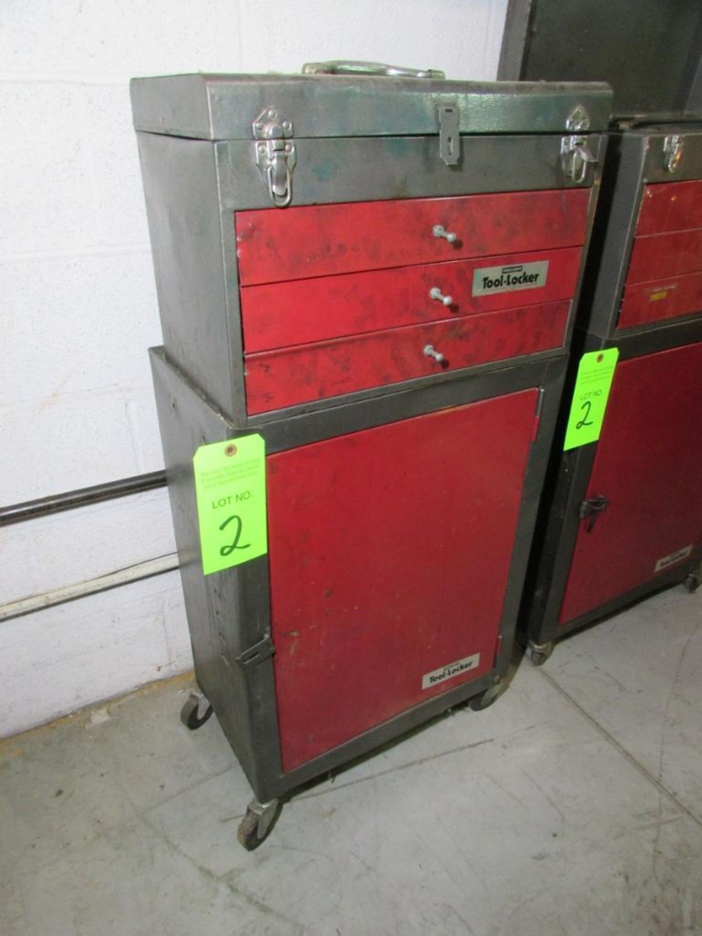 Work Shops Tool-Locker 1-Door Rolling and 3-Drawer Open Top Tool Lockers - Image 5 of 12