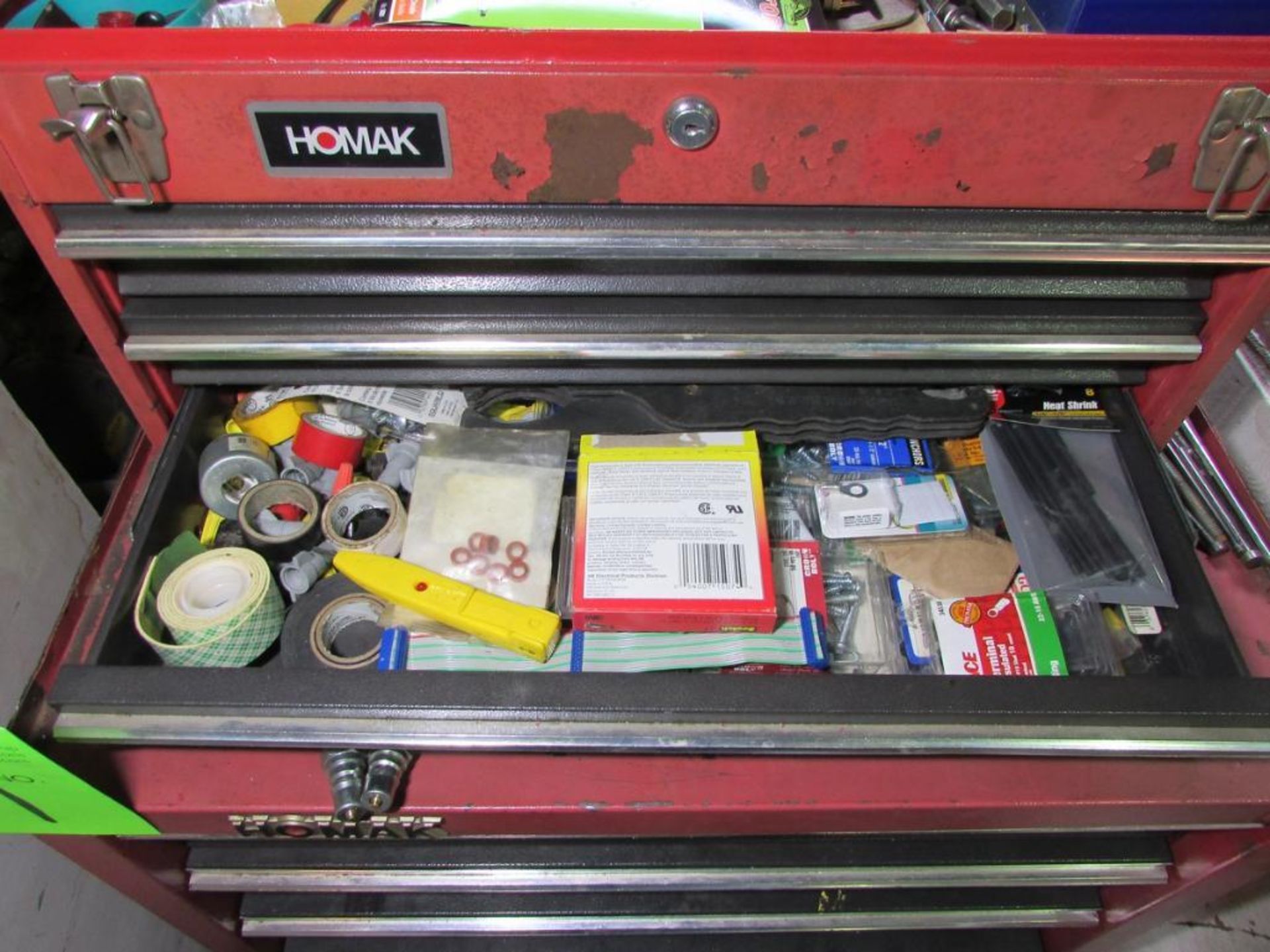 Homak 3-Drawer Open Bottom 24" Rolling Toolbox - Image 11 of 11