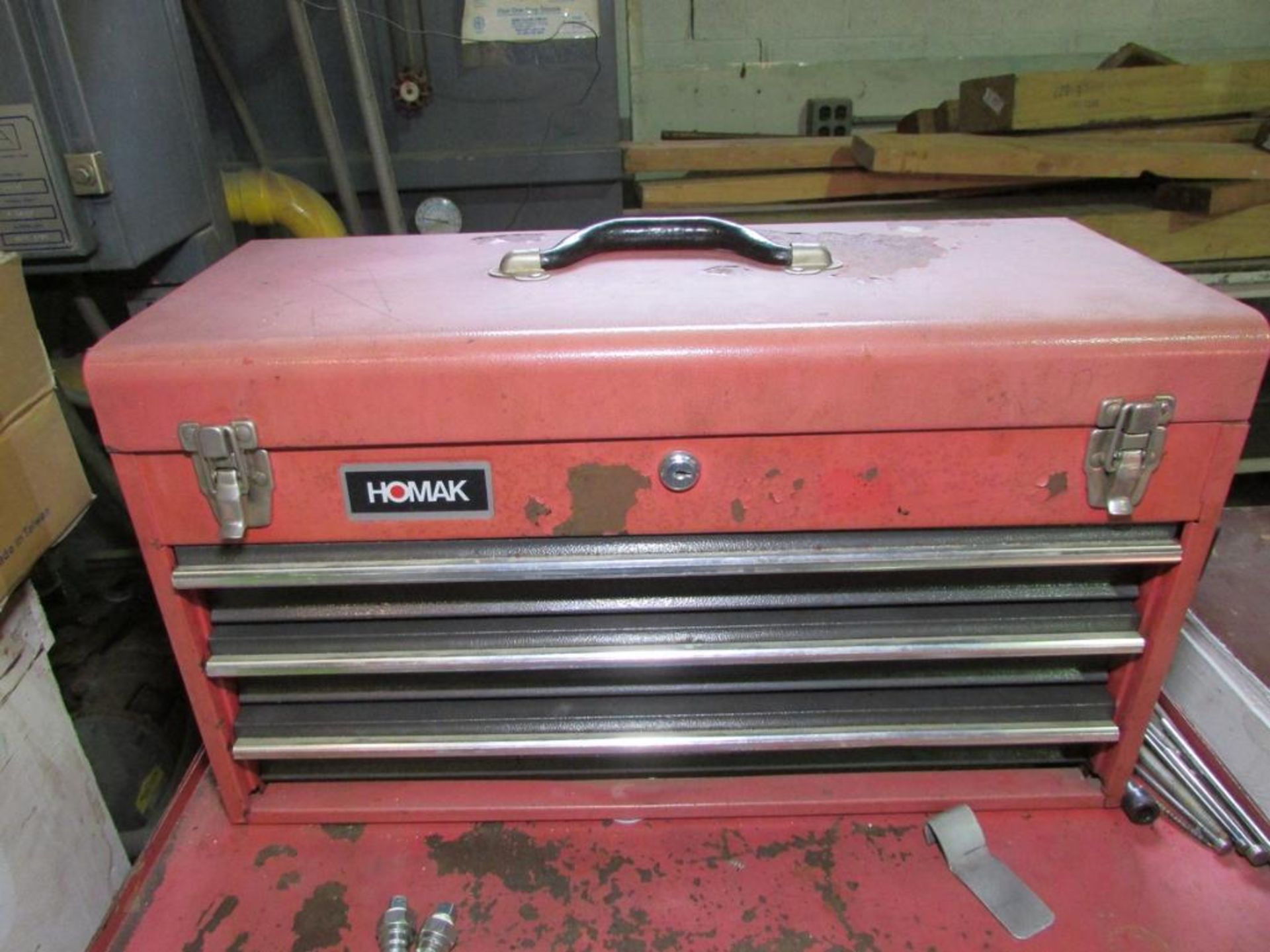 Homak 3-Drawer Open Bottom 24" Rolling Toolbox - Image 7 of 11