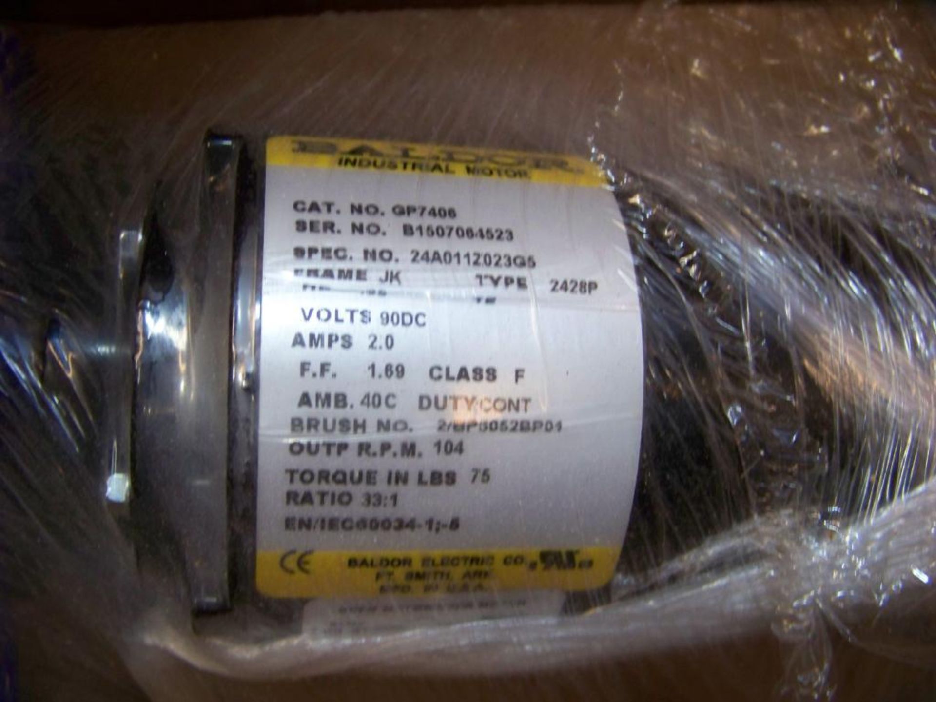 1 ABB BALDOR GP7406 RIGHT ANGLE GEAR MOTOR, NEW IN BOX - Image 3 of 3