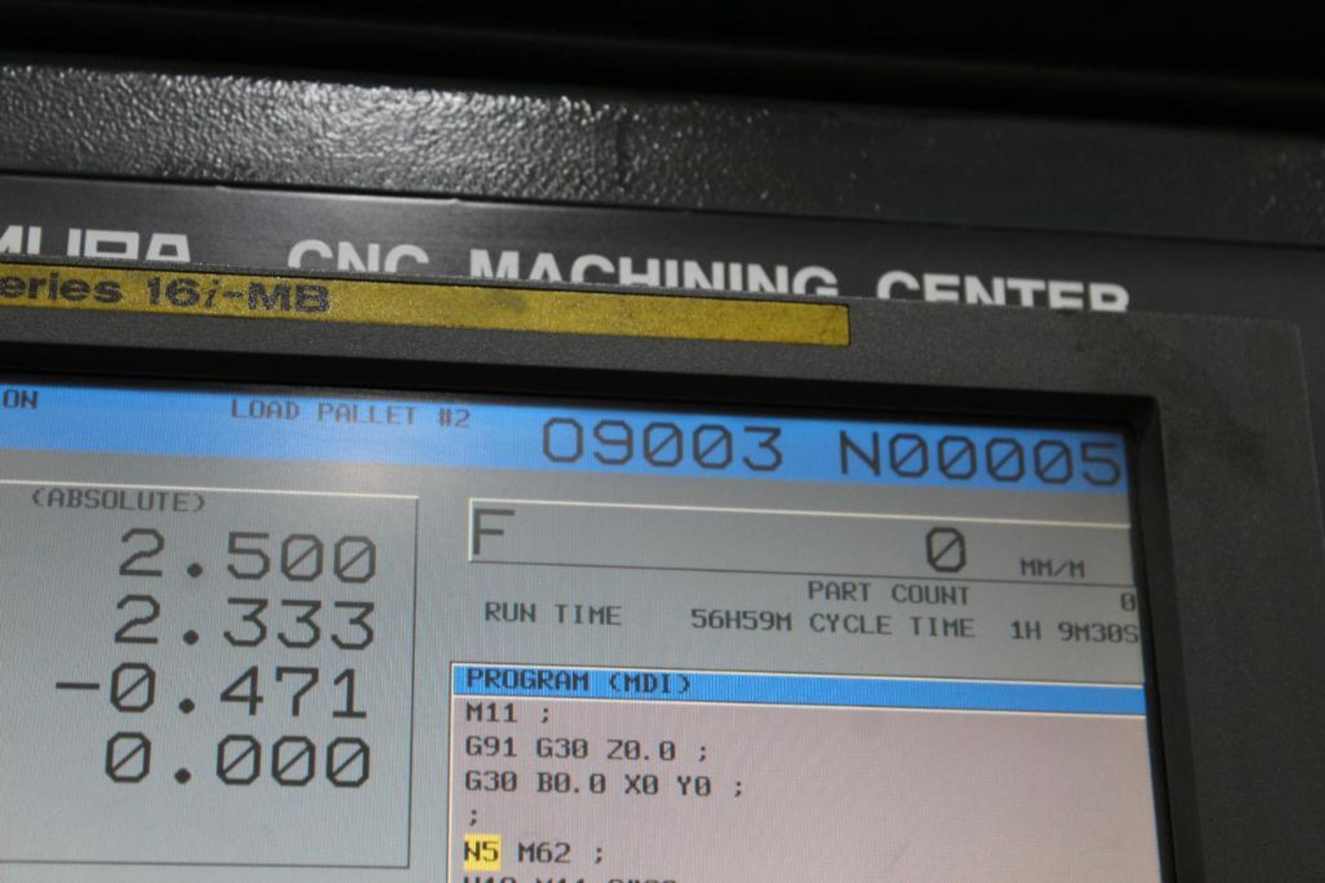 2008 Kitamura MyCenter HX500i Horizontal Machining Center with Fanuc Series 16i-MB Controller - Image 21 of 60