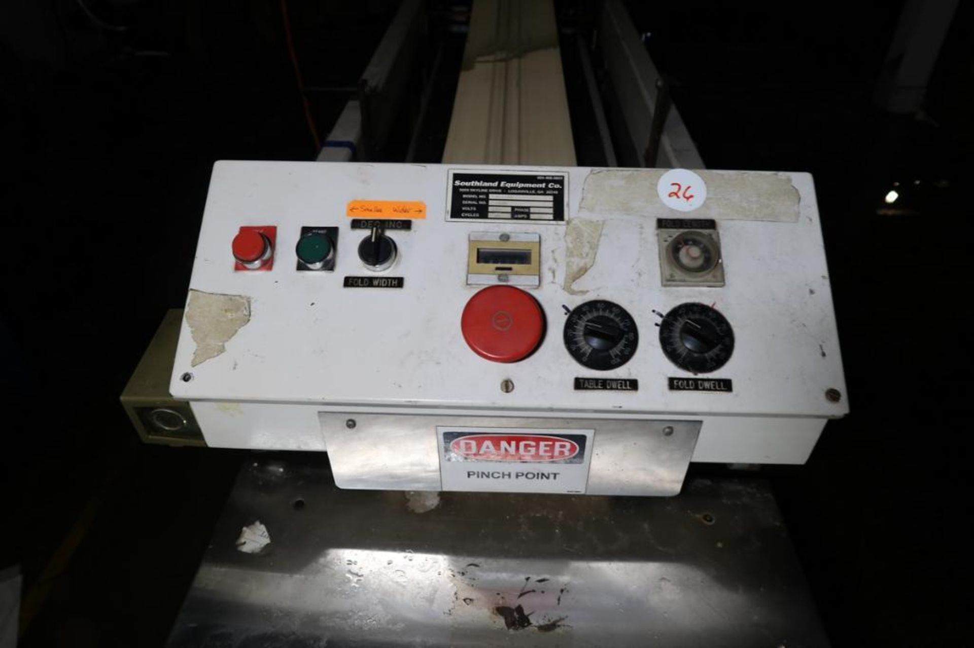 PLC Control, 8" Infeed Conveyor, Z-Type Belt Folder, Poly Bagging ...