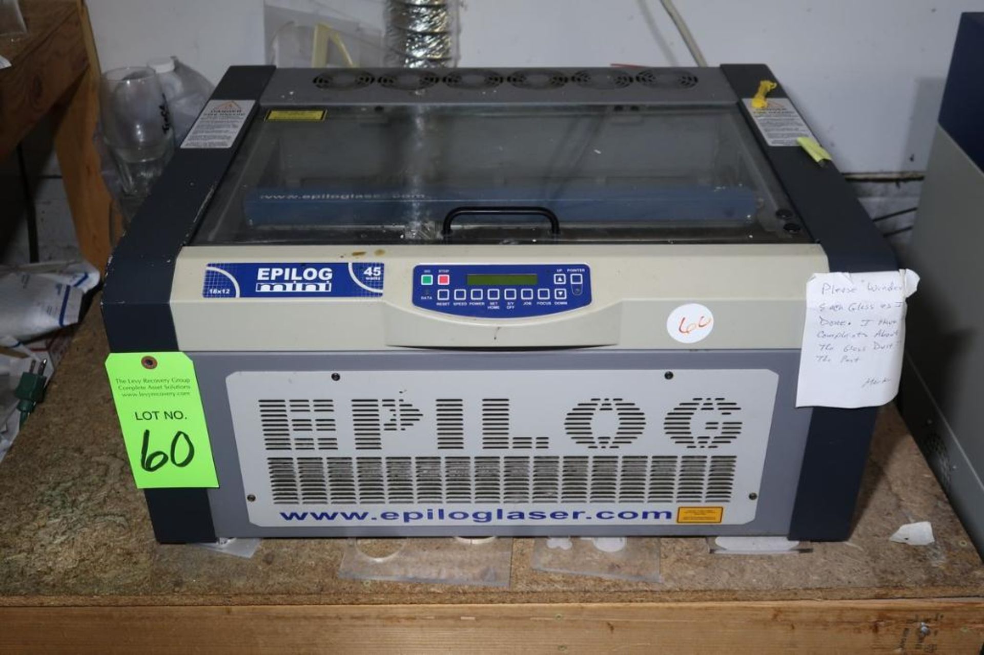 2009 Epilog Mini mdl. 8000 Laser Engraving Machine