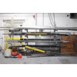 Cantilever Rack w/ Assorted Steel and Aluminum