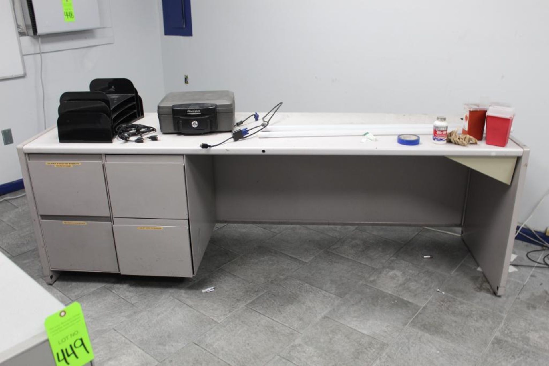 Lot of (2) Office Desks ( Contents Not Included) - Image 3 of 3