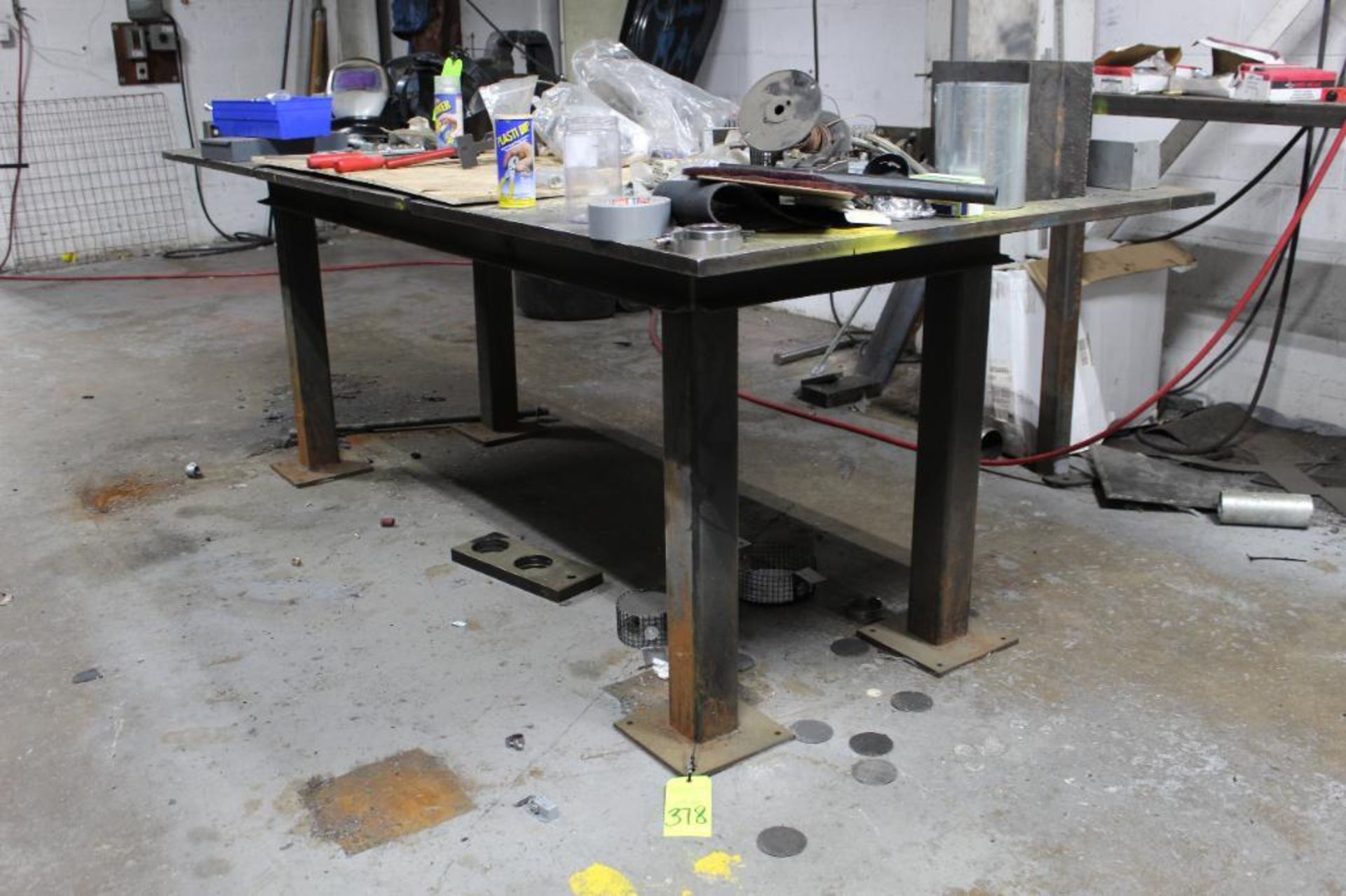 Steel Work Table 48"x112"x40" Contents Not Included